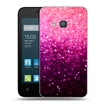 Пластиковый чехол на Alcatel One Touch Pixi 4 (4) с принтом Блестки Пластиковый чехол на Alcatel One Touch Pixi 4 (4) с принтом Блестки