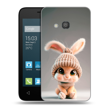 Пластиковый чехол на Alcatel One Touch Pixi 4 (4) с принтом Кролик Пластиковый чехол на Alcatel One Touch Pixi 4 (4) с принтом Кролик