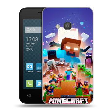 Пластиковый чехол на Alcatel One Touch Pixi 4 (4) с принтом Майнкрафт Minecraft Пластиковый чехол на Alcatel One Touch Pixi 4 (4) с принтом Майнкрафт Minecraft