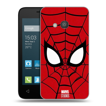 Пластиковый чехол на Alcatel One Touch Pixi 4 (4) с принтом человек паук spiderman Пластиковый чехол на Alcatel One Touch Pixi 4 (4) с принтом человек паук spiderman