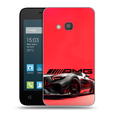 Пластиковый чехол на Alcatel One Touch Pixi 4 (4) с принтом Мерседес Mercedes AMG