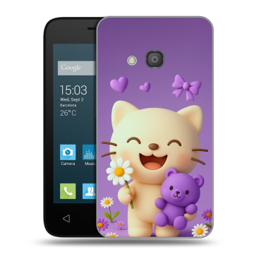 Пластиковый чехол на Alcatel One Touch Pixi 4 (4) с принтом для девочек Пластиковый чехол на Alcatel One Touch Pixi 4 (4) с принтом для девочек