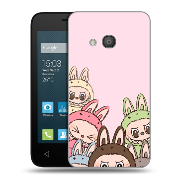 Пластиковый чехол на Alcatel One Touch Pixi 4 (4) с принтом Лабубу