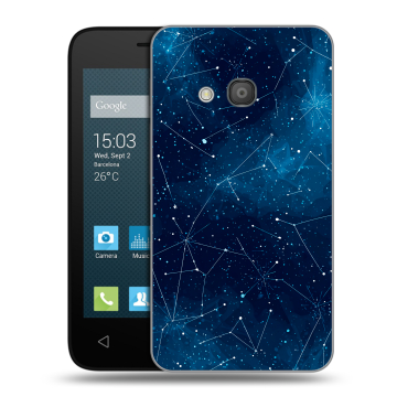 Пластиковый чехол на Alcatel One Touch Pixi 4 (4) с принтом Космос звезды