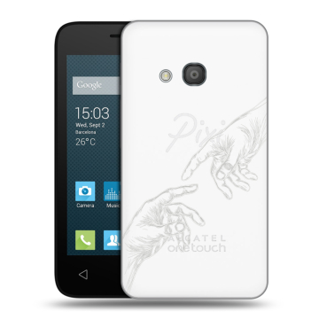 Пластиковый чехол на Alcatel One Touch Pixi 4 (4) с принтом Сотворение мира