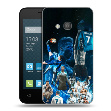 Пластиковый чехол на Alcatel One Touch Pixi 4 (4) с принтом Реал Роналдо Пластиковый чехол на Alcatel One Touch Pixi 4 (4) с принтом Реал Роналдо