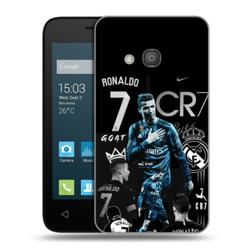 Пластиковый чехол на Alcatel One Touch Pixi 4 (4) с принтом Реал Роналдо