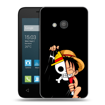 Пластиковый чехол на Alcatel One Touch Pixi 4 (4) с принтом One Piece Ван Пис