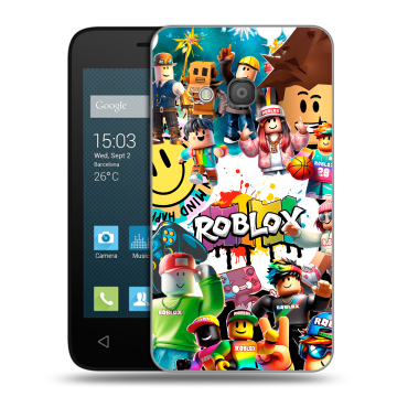 Пластиковый чехол на Alcatel One Touch Pixi 4 (4) с принтом Roblox Роблокс Пластиковый чехол на Alcatel One Touch Pixi 4 (4) с принтом Roblox Роблокс