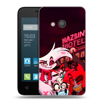 Пластиковый чехол на Alcatel One Touch Pixi 4 (4) с принтом Hazbin Hotel Отель Хазбин Пластиковый чехол на Alcatel One Touch Pixi 4 (4) с принтом Hazbin Hotel Отель Хазбин