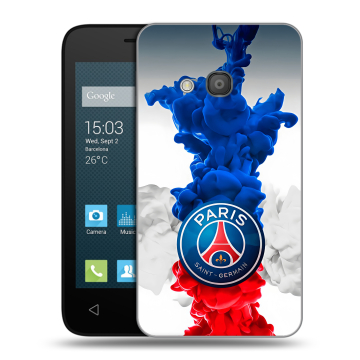 Пластиковый чехол на Alcatel One Touch Pixi 4 (4) с принтом PSG ПСЖ