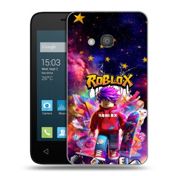 Пластиковый чехол на Alcatel One Touch Pixi 4 (4) с принтом Roblox Роблокс Пластиковый чехол на Alcatel One Touch Pixi 4 (4) с принтом Roblox Роблокс