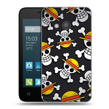 Пластиковый чехол на Alcatel One Touch Pixi 4 (4) с принтом One Piece Ван Пис