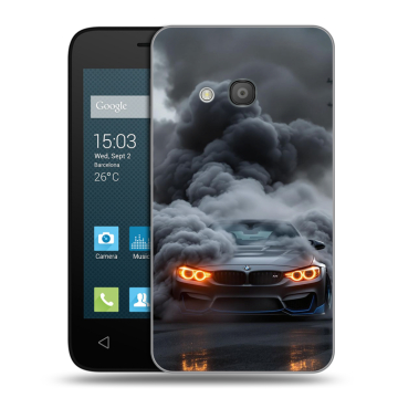 Пластиковый чехол на Alcatel One Touch Pixi 4 (4) с принтом BMW БМВ Пластиковый чехол на Alcatel One Touch Pixi 4 (4) с принтом BMW БМВ