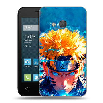 Пластиковый чехол на Alcatel One Touch Pixi 4 (4) с принтом Аниме Наруто Naruto
