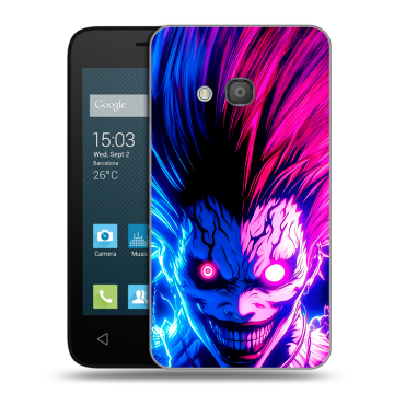 Пластиковый чехол на Alcatel One Touch Pixi 4 (4) с принтом Death note Тетрадь смерти