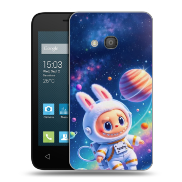 Пластиковый чехол на Alcatel One Touch Pixi 4 (4) с принтом Labubu Лабубу Пластиковый чехол на Alcatel One Touch Pixi 4 (4) с принтом Labubu Лабубу