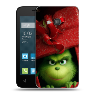 Пластиковый чехол на Alcatel One Touch Pixi 4 (4) с принтом Новый год
