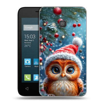 Пластиковый чехол на Alcatel One Touch Pixi 4 (4) с принтом Новый год Пластиковый чехол на Alcatel One Touch Pixi 4 (4) с принтом Новый год
