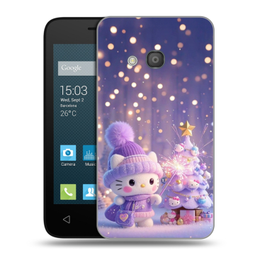 Пластиковый чехол на Alcatel One Touch Pixi 4 (4) с принтом Новый год Пластиковый чехол на Alcatel One Touch Pixi 4 (4) с принтом Новый год