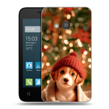 Пластиковый чехол на Alcatel One Touch Pixi 4 (4) с принтом Новый год Пластиковый чехол на Alcatel One Touch Pixi 4 (4) с принтом Новый год