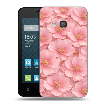 Пластиковый чехол на Alcatel One Touch Pixi 4 (4) с принтом женский