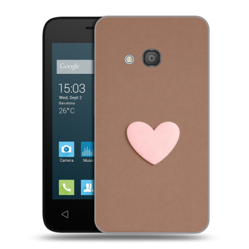 Пластиковый чехол на Alcatel One Touch Pixi 4 (4) с принтом женский