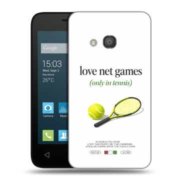 Пластиковый чехол на Alcatel One Touch Pixi 4 (4) с принтом для девочек