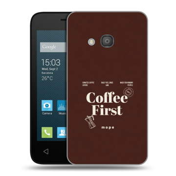 Пластиковый чехол на Alcatel One Touch Pixi 4 (4) с принтом женский Пластиковый чехол на Alcatel One Touch Pixi 4 (4) с принтом женский
