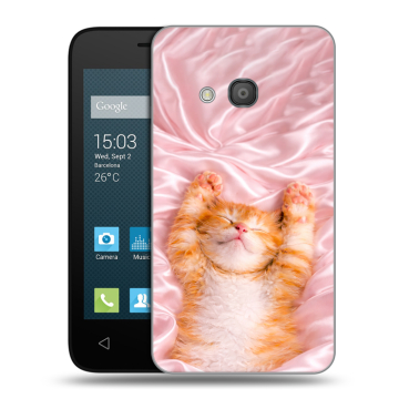 Пластиковый чехол на Alcatel One Touch Pixi 4 (4) с принтом женский Пластиковый чехол на Alcatel One Touch Pixi 4 (4) с принтом женский
