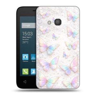 Пластиковый чехол на Alcatel One Touch Pixi 4 (4) с принтом женский Пластиковый чехол на Alcatel One Touch Pixi 4 (4) с принтом женский