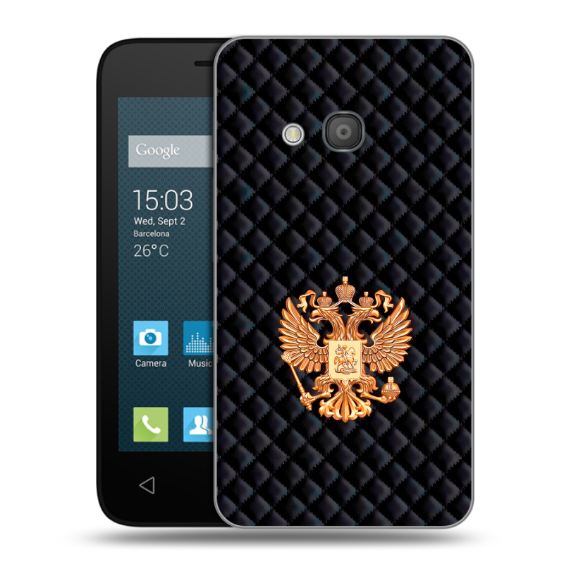 Пластиковый чехол на Alcatel One Touch Pixi 4 (4) с принтом Герб России принт Пластиковый чехол на Alcatel One Touch Pixi 4 (4) с принтом Герб России принт