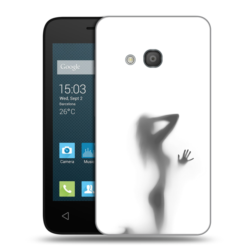 Пластиковый чехол на Alcatel One Touch Pixi 4 (4) с принтом Силуэт Пластиковый чехол на Alcatel One Touch Pixi 4 (4) с принтом Силуэт