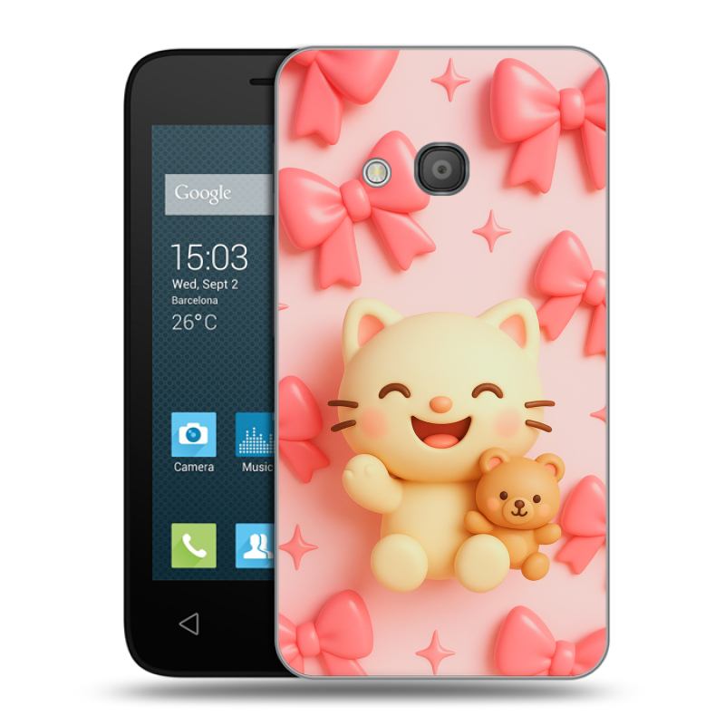 Пластиковый чехол на Alcatel One Touch Pixi 4 (4) с принтом для девочек Пластиковый чехол на Alcatel One Touch Pixi 4 (4) с принтом для девочек