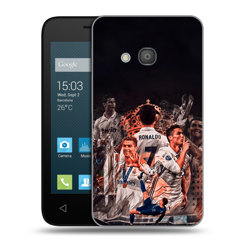Пластиковый чехол на Alcatel One Touch Pixi 4 (4) с принтом Реал Роналдо Real Ronaldo Пластиковый чехол на Alcatel One Touch Pixi 4 (4) с принтом Реал Роналдо Real Ronaldo
