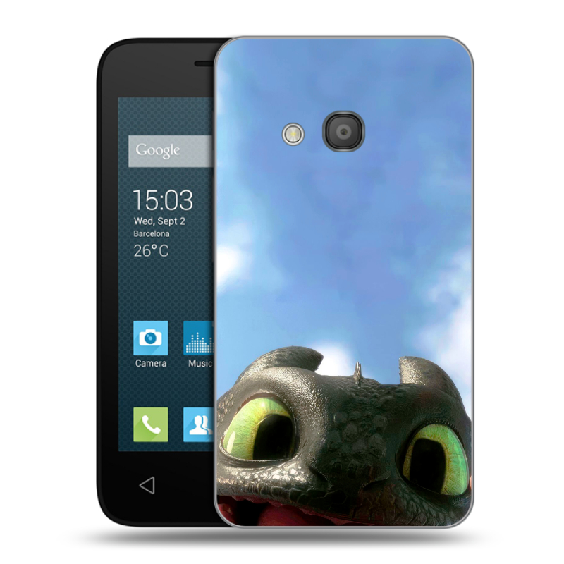Пластиковый чехол на Alcatel One Touch Pixi 4 (4) с принтом Как приручить дракона Пластиковый чехол на Alcatel One Touch Pixi 4 (4) с принтом Как приручить дракона