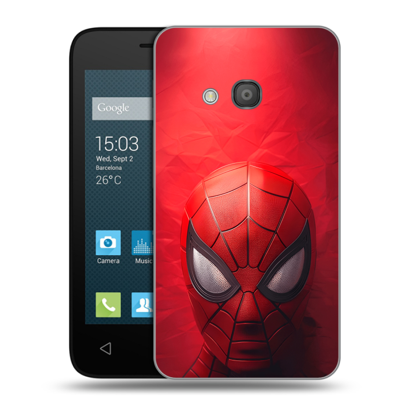 Пластиковый чехол на Alcatel One Touch Pixi 4 (4) с принтом Spiderman Человек паук Пластиковый чехол на Alcatel One Touch Pixi 4 (4) с принтом Spiderman Человек паук