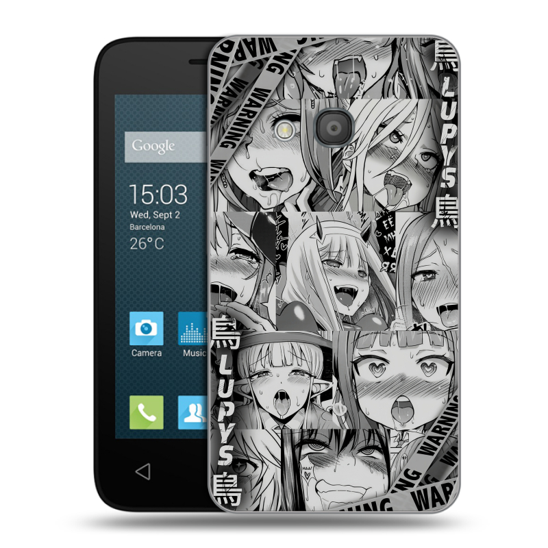 Пластиковый чехол на Alcatel One Touch Pixi 4 (4) с принтом Ahegao Ахегао Аниме Пластиковый чехол на Alcatel One Touch Pixi 4 (4) с принтом Ahegao Ахегао Аниме