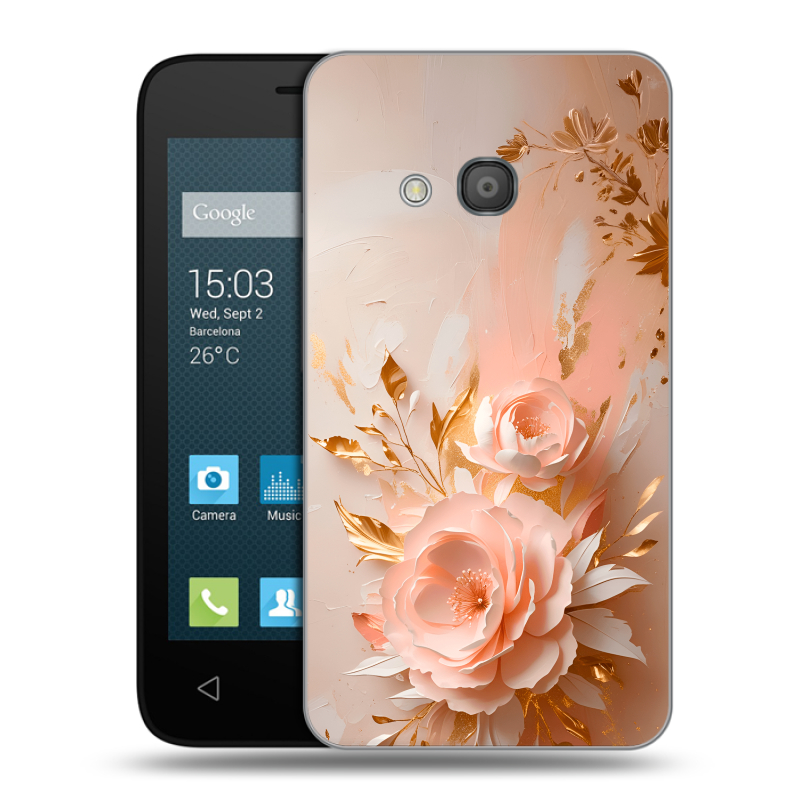 Пластиковый чехол на Alcatel One Touch Pixi 4 (4) с принтом женский Пластиковый чехол на Alcatel One Touch Pixi 4 (4) с принтом женский