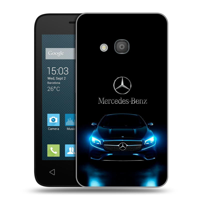Пластиковый чехол на Alcatel One Touch Pixi 4 (4) с принтом Mercedes Мерседес Пластиковый чехол на Alcatel One Touch Pixi 4 (4) с принтом Mercedes Мерседес