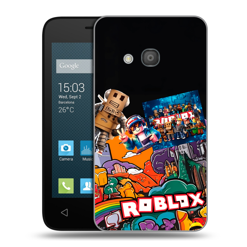 Пластиковый чехол на Alcatel One Touch Pixi 4 (4) с принтом Roblox Роблокс Пластиковый чехол на Alcatel One Touch Pixi 4 (4) с принтом Roblox Роблокс