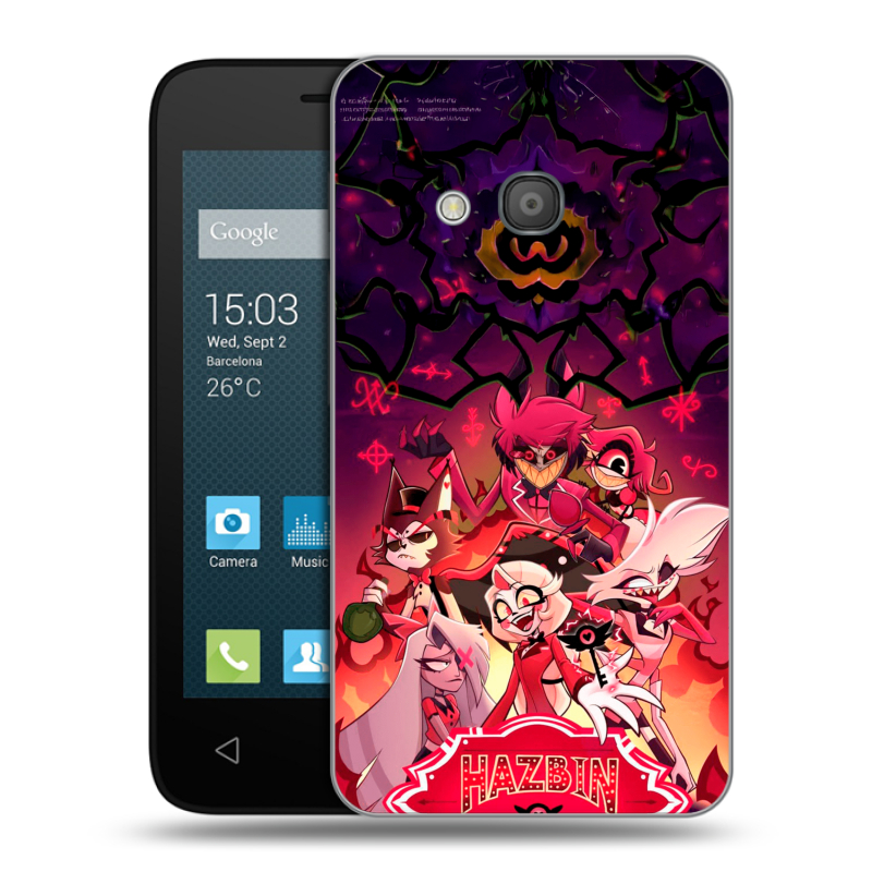 Пластиковый чехол на Alcatel One Touch Pixi 4 (4) с принтом Hazbin Hotel Отель Хазбин Пластиковый чехол на Alcatel One Touch Pixi 4 (4) с принтом Hazbin Hotel Отель Хазбин
