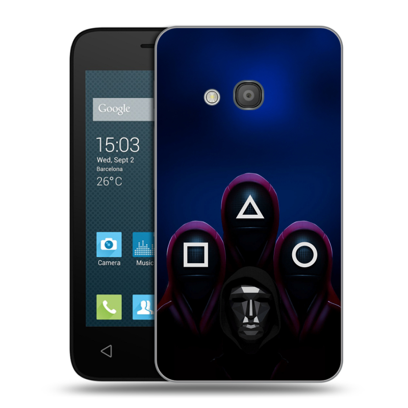 Пластиковый чехол на Alcatel One Touch Pixi 4 (4) с принтом Игра Кальмара Пластиковый чехол на Alcatel One Touch Pixi 4 (4) с принтом Игра Кальмара