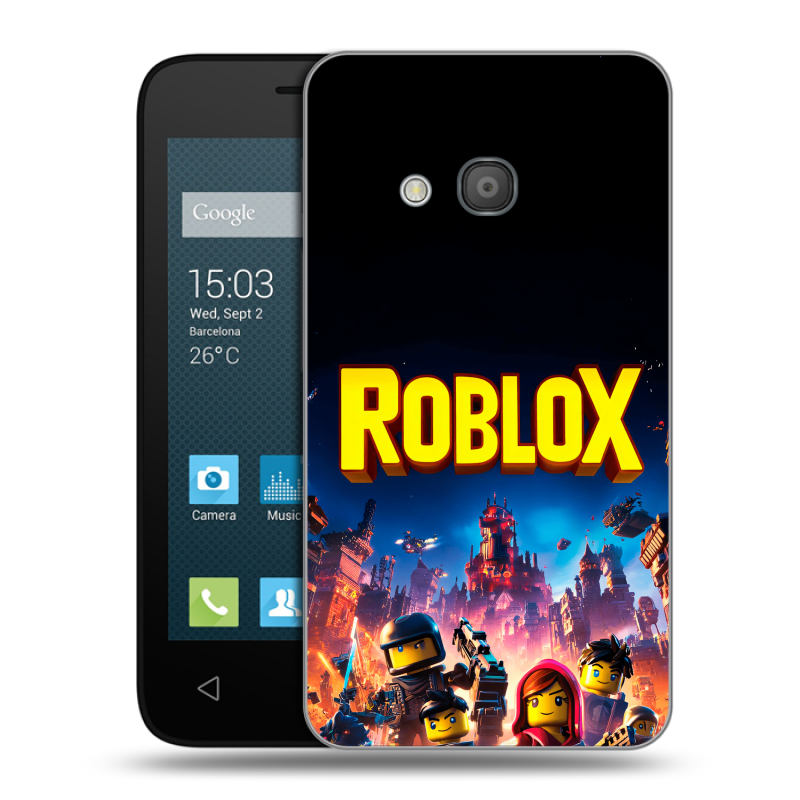 Пластиковый чехол на Alcatel One Touch Pixi 4 (4) с принтом Roblox Роблокс Пластиковый чехол на Alcatel One Touch Pixi 4 (4) с принтом Roblox Роблокс