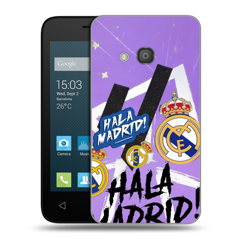 Пластиковый чехол на Alcatel One Touch Pixi 4 (4) с принтом Real Madrid Реал Мадрид Пластиковый чехол на Alcatel One Touch Pixi 4 (4) с принтом Real Madrid Реал Мадрид