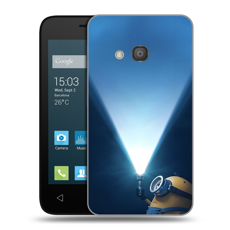 Пластиковый чехол на Alcatel One Touch Pixi 4 (4) с принтом Миньоны Пластиковый чехол на Alcatel One Touch Pixi 4 (4) с принтом Миньоны