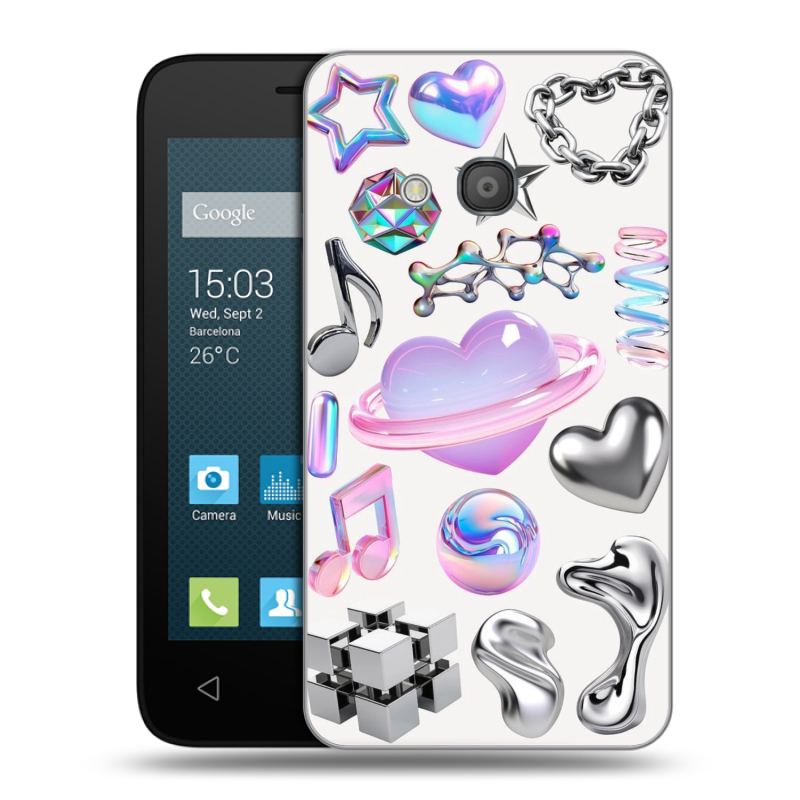 Пластиковый чехол на Alcatel One Touch Pixi 4 (4) с принтом Y2K Пластиковый чехол на Alcatel One Touch Pixi 4 (4) с принтом Y2K