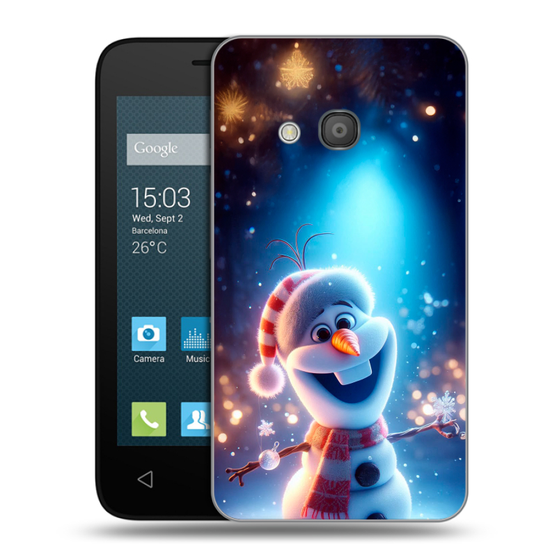 Пластиковый чехол на Alcatel One Touch Pixi 4 (4) с принтом Новый год Пластиковый чехол на Alcatel One Touch Pixi 4 (4) с принтом Новый год