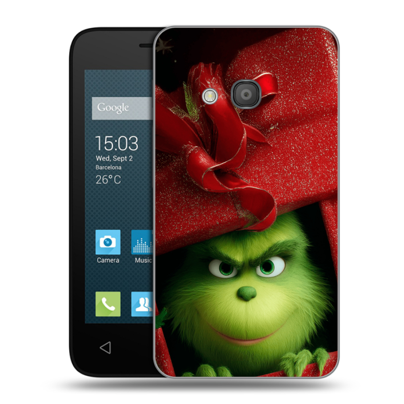Пластиковый чехол на Alcatel One Touch Pixi 4 (4) с принтом Новый год Пластиковый чехол на Alcatel One Touch Pixi 4 (4) с принтом Новый год