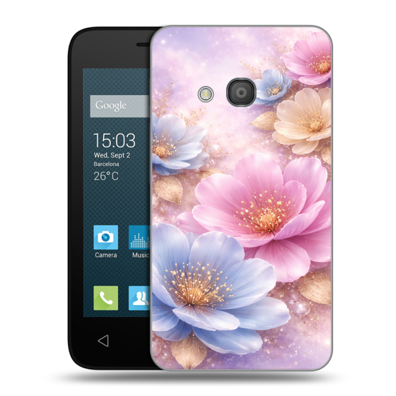 Пластиковый чехол на Alcatel One Touch Pixi 4 (4) с принтом женский Пластиковый чехол на Alcatel One Touch Pixi 4 (4) с принтом женский